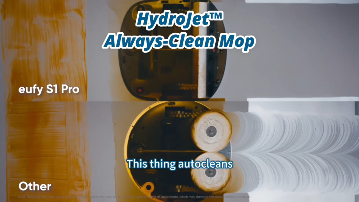 eufy Omni S1 Pro HydroJet Robot Vacuum Mop All-in-One Station