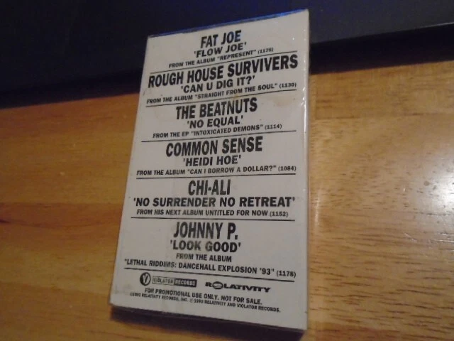 SEALED RARE PROMO Rap 1993 sampler CASSETTE TAPE Common Rough House Survivors ++ - Image 2 of 3