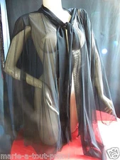 ANGELO TARLAZZI High Stitched Shawl Evening Coat One Size Black
