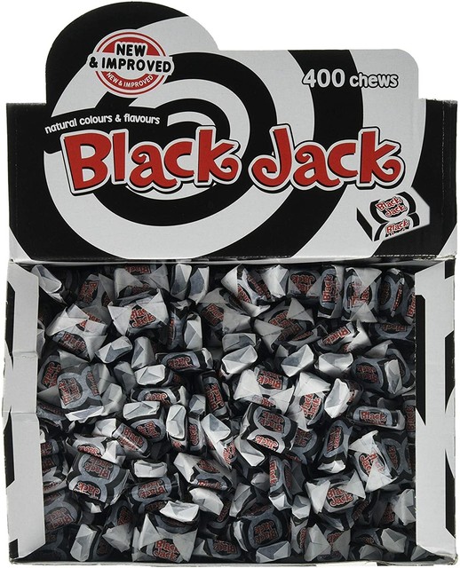 Barratts Candy Land Black Jack Chews 500g Bag Liquorice Wrapped Retro