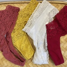 LOT - Y2K cheeky Small VICTORIA  S SECRET lace Cotton Nylon Lingerie Vtg