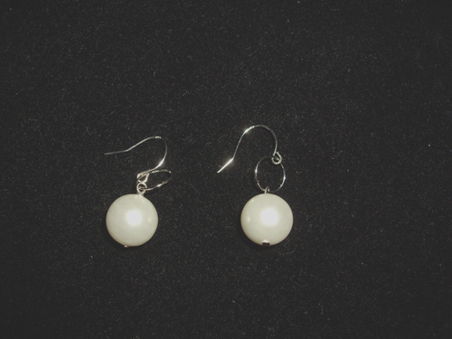 PB NUEVO Pendientes Colgantes Kohls Plata Esterlina Perla Gancho de Pez - Imagen 2 de 3