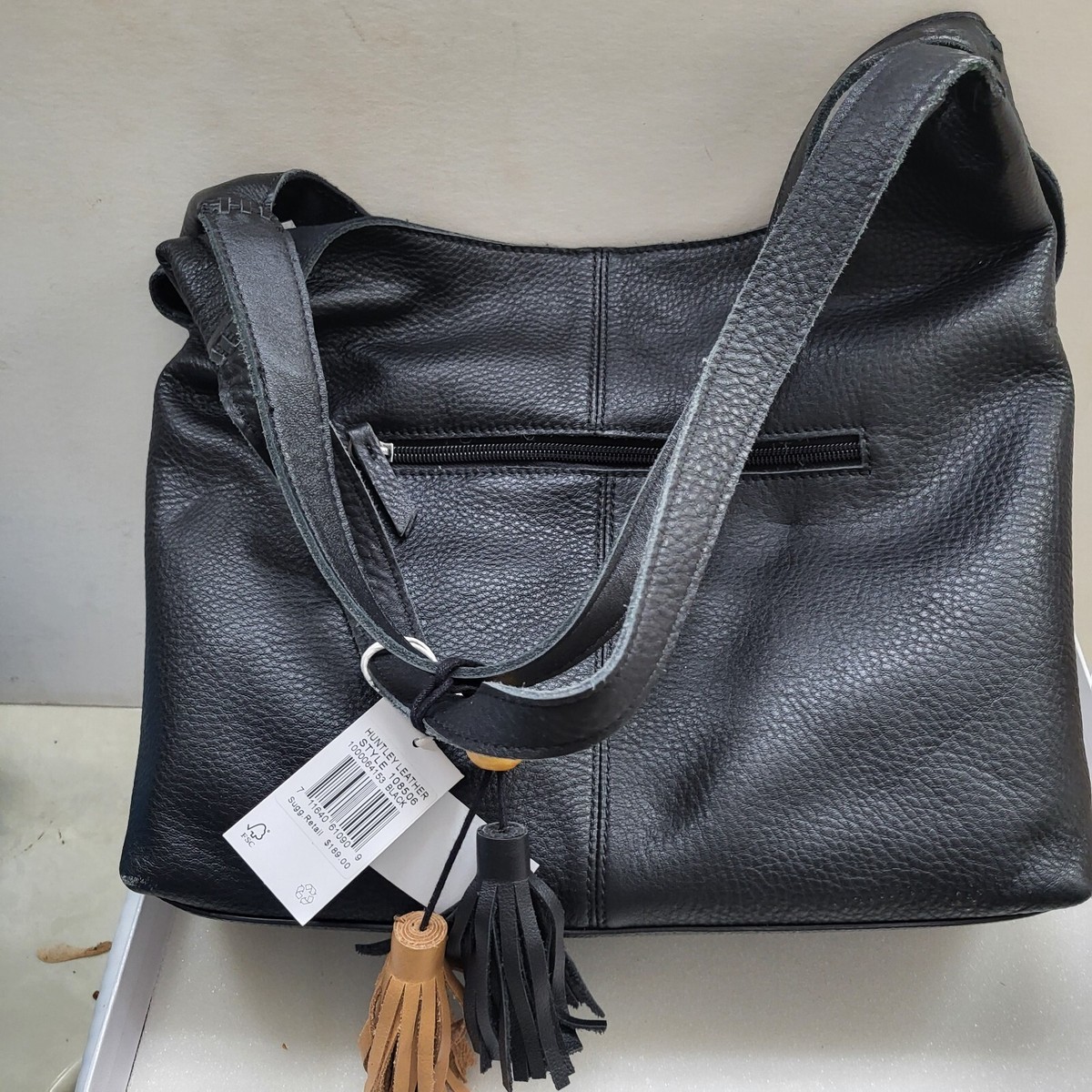 じゅん The Sak Huntley Leather Hobo Shoulder Purse - Black | eBay