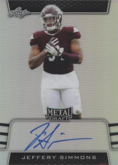 2019 Leaf Metal Draft Jeffery Simmons #BA-JS2 - 1 of 2