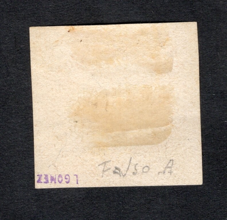 Uruguay 1861 stamp Mi#16a Forgery used CV=66$