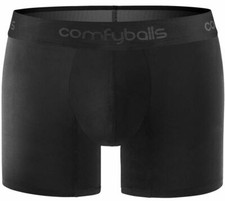 Comfyballs Mens Performance Superlight Long Boxer - Pitch Black
