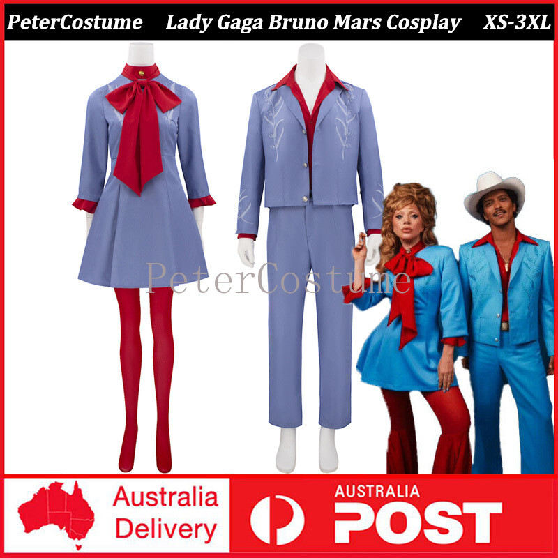 chinese dress ladies Die With A Smile Lady Gaga Bruno Mars Blue Stage Outfits Cosplay Costu   Coshduk