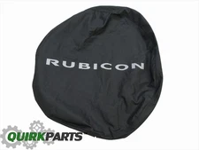 2007-2018 Jeep Wrangler BLACK DENIM SPARE TIRE COVER RUBICON LOGO OEM NEW MOPAR