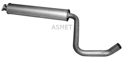ASMET Vorschalldämpfer Mittelschalldämpfer für Opel Astra J 1.6 Turbo