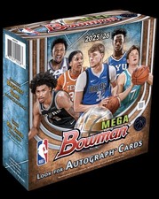 2025-26 BOWMAN MEGA BOX (42 Cards) w/Chrome NBA Basketball Brand New Presale