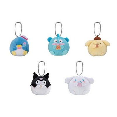 Sanrio Characters ''I Ate Too Much...'' Plush Toy 5 Sets Complete Gashapon Japan