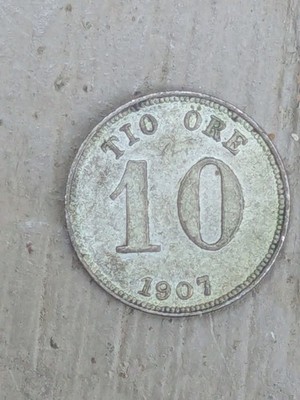 Schweden Oscar II 10 Ore 1907