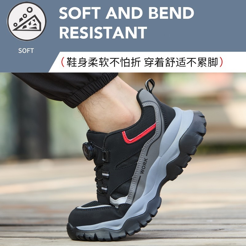 Mens Work Boots Steel Toe Safety Shoes Indestructible Sneakers Lightweight Shoe