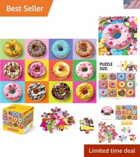 Jumbo Floor Puzzle for Kids,48 Piece Colorful Donuts Jigsaw Puzzles,Learning ...
