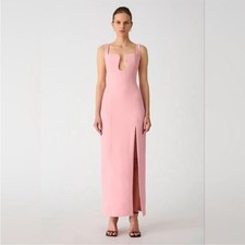 Misha Collection Franka Crepe Gown in Fondant Pink Size Large