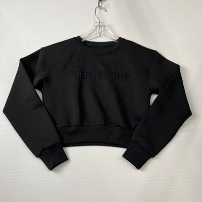 PHILIPP PLEIN SPORT Cropped Sweatshirt Long Sleeve Women's Size XS 