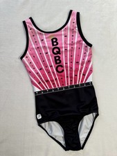 SYLVIA P Leotard BQBC Gymnastics CROWN Beam Queen BOOT CAMP Sz: 12 GK Size AXS