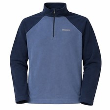 Columbia Life Pointe Half Zip Fleece Pullover Men  s M Blue NWT Lightweight READ