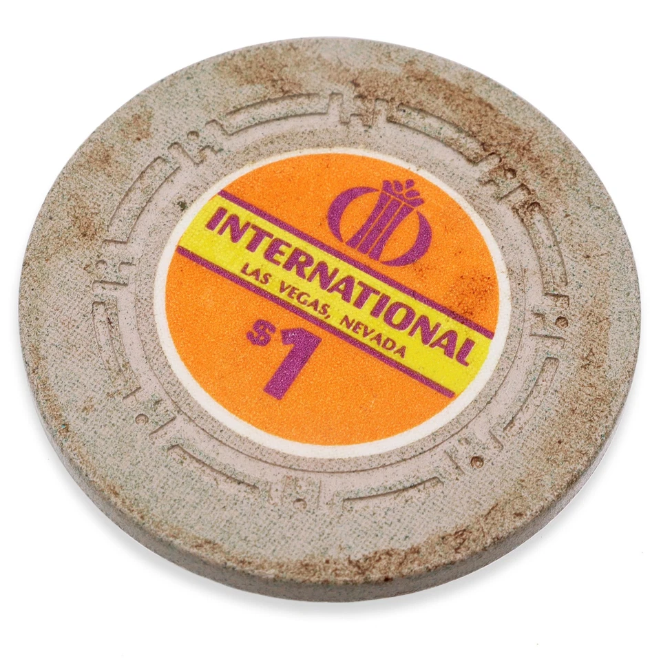 Ficha de $1 International Hotel Casino Las Vegas Nevada Foto 2 de 4