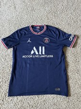 Jordan Paris Saint-Germain Lionel Messi #30 Men's Soccer Jersey Blue Size M
