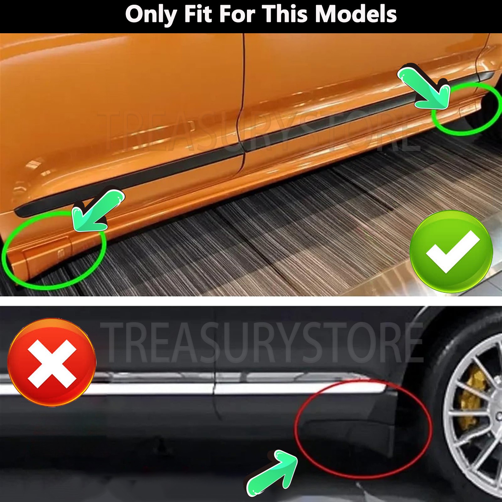 Front Left For Porsche Cayenne GTS 2003-2010 Unpainted Fender Molding Flap Cover