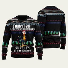 I Dont Fart Funny Chicken Ugly Christmas Sweater