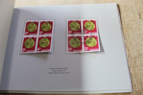 SWITZERLAND PTT PACK 1962 B313-317 BLOCKS OF 4 MINT/ USED CAT 26.80 PRO PATRIA - Picture 5 of 8