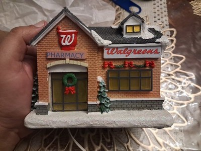 NEW Walgreens Light-Up Pharmacy Christmas Village Store Holiday Winter Scene