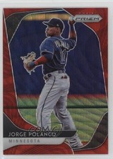 2020 Panini Prizm Tier II Red Wave Prizm 36/99 Jorge Polanco #105 lz7