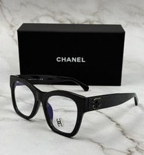 NEW CHANEL CH3498 Black Acetate Butterfly Frame w/Demo Lens Eyeglasses