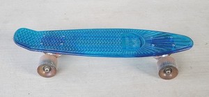 Sunset Skateboard Co. Skateboard 22” Acrylic Blue Board LED Lights Wheels Works