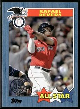 Rafael Devers 2022 Topps #87AS-45 1987 Baseball 35th Anniversary All-Stars Blue
