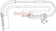 METZGER Handbremsseil Seilzug Feststellbremse für MINI Clubman (R55) Hinten