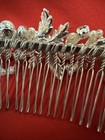 David’s Bridal Delicate Floral Hair Comb Crystals Rhinestones Pearls Glistening — photo 6