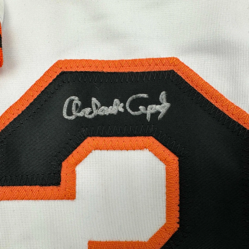 Camiseta blanca autografiada/firmada Orlando Cepeda San Francisco Beckett certificado de autenticidad BAS Foto 3 de 4