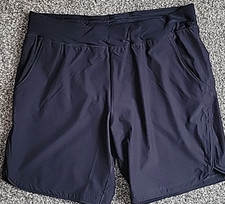 LANDS' END 9" Swim Shorts w/ Panty Black 18 Women's Solid Pockets XL S1002