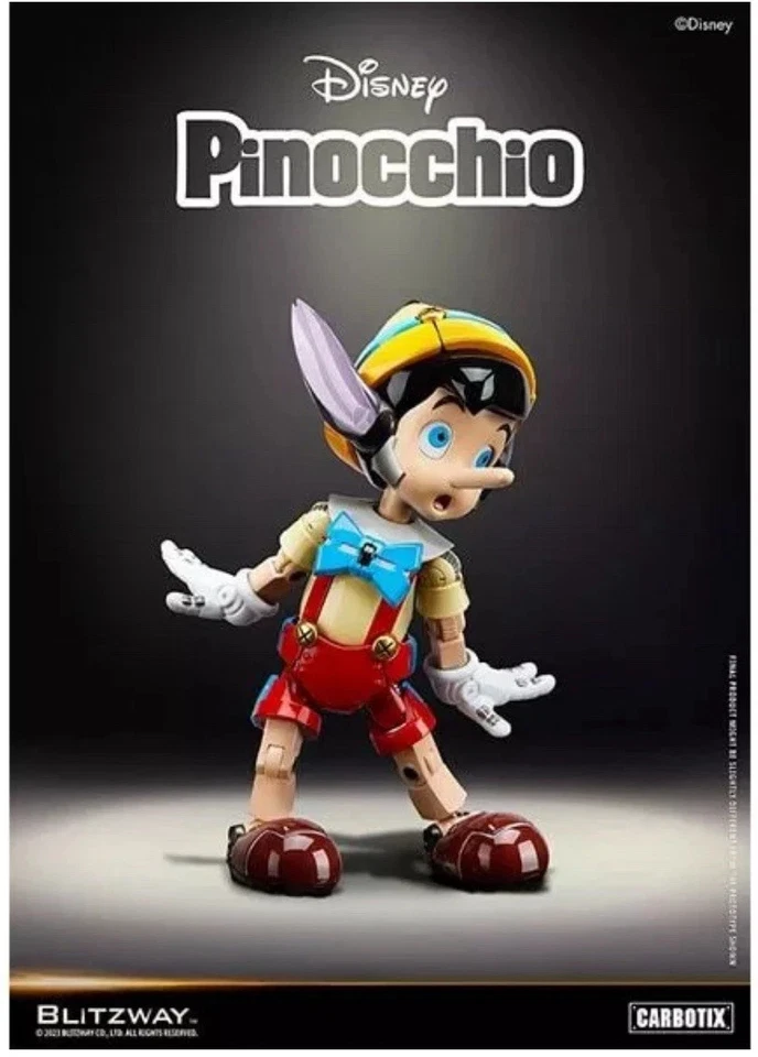 Pinocchio Robot Blitzway CARBOTIX Disney Pinocchio Action Figure JAPAN OFFICIAL - Imagen 1 de 1