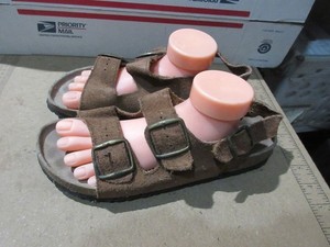 Men's Ivan cork & latex leather sandals M 8, EU 41 - (P 234)