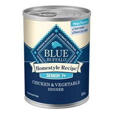 Blue Buffalo Homestyle Recipe Senior Wet Dog Food Chicken  Veg 12x12.5oz