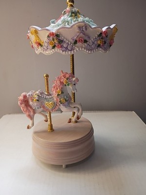 Horse Music Box Carousel  Plastic