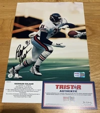 Rashaan Salaam Auto Autograph Signed 8x10 Photo Tri-Star COA Rare