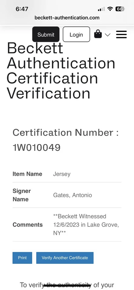 Camiseta personalizada firmada por Antonio Gates de los San Diego Chargers Beckett Witness BAS Foto 2 de 4