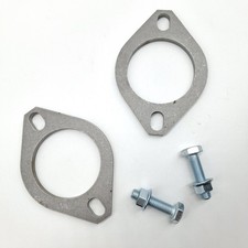 MILD STEEL 2.25" Inch 57mm Pair of Flanges with Bolts Exhaust Repair Pipe Joint