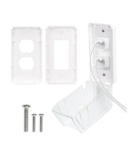 Bates- Baby Safety Outlet Cover Box, Transparent Door, Proof