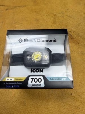 Black Diamond Icon 700 Headlamp 700 Lumens LED Dual Fuel IP67 Waterproof NIB