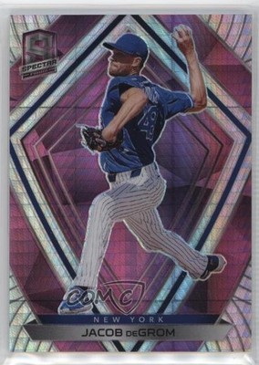 2020 Panini Chronicles Spectra Neon Pink Prizm 42/75 Jacob deGrom #41 10k8