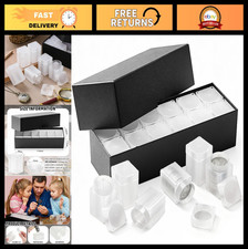 12 Pcs Coin Tubes for Silver Eagles - Clear Plastic Holders with Storage Box, 40