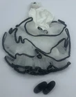 Vintage Barbie Doll Outfit Dinner Date Fashions Black & White Dress #4940 Shoes