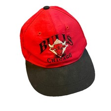 Vintage 90s Chicago Bulls Snapback Hat Cap Youth Size Jordan NBA Basketball Logo