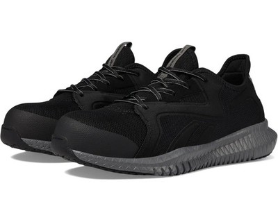 Men's Reebok Work Flexagon 3.0 Composite Toe Safety Sneakers Black Size 8.5